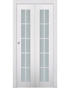 Smart Pro 10 Lite Vetro Polar White Bi-folding doors