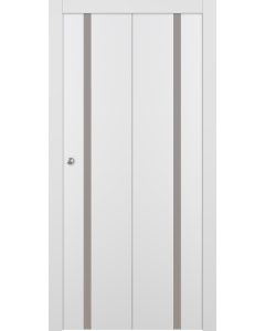 Smart Pro 208 Vetro Polar White Bi-folding doors