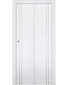 Smart Pro 2V Polar White Bi-folding doors