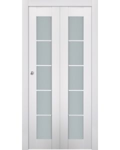 Smart Pro 5 Lite Vetro Polar White Bi-folding doors