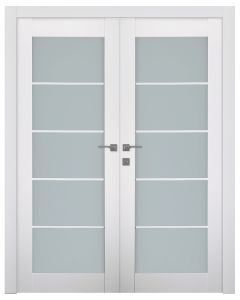 Smart Pro 5 Lite Vetro Polar White Double doors