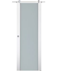 Smart Pro H3g Vetro Polar White Barn doors