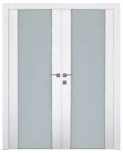 Smart Pro H3g Vetro Polar White Double doors