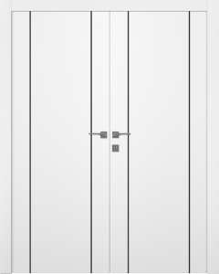 Smart Pro 2U Black Polar White Double doors