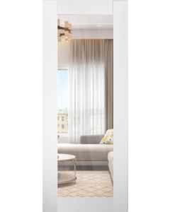 DOOR SLAB SMART PRO 207 CLEAR VETRO POLAR WHITE 30" X 96" X 1 3/4" TEMPERED CLEAR GLASS