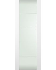 DOOR SLAB SMART PRO H3G 4H VETRO POLAR WHITE 24" X 80" X 1 3/4" TEMPERED FROSTED GLASS