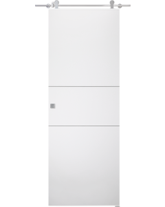 Optima 2H Snow White Barn doors