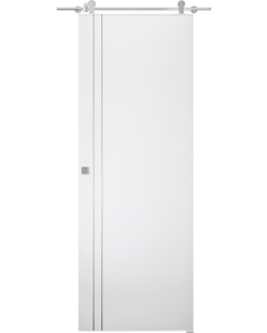 Optima 2V Snow White Barn doors