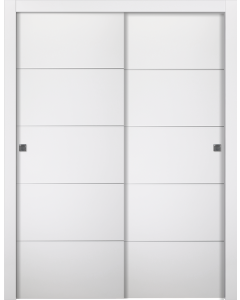 Smart Pro 4H Polar White Bypass doors