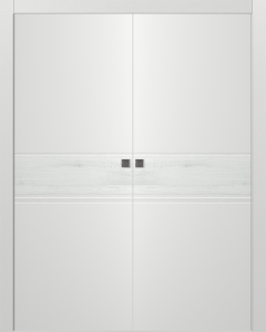Twinwood 2 Polar White Double pocket doors