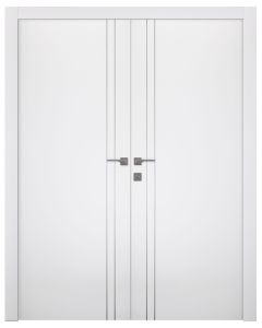 Unica 2V Bianco Noble Double doors