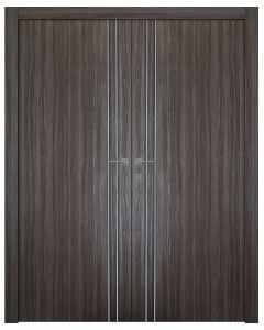 Unica 2V Gray Oak Double doors