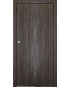 Unica Gray Oak Bi-folding doors