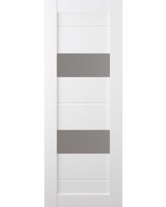 DOOR SLAB VITA VETRO BIANCO NOBLE 32" X 80" X 1 9/16" FROSTED GLASS