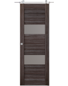 Vita Vetro Gray Oak Barn doors