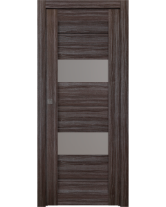Vita Vetro Gray Oak Pocket doors