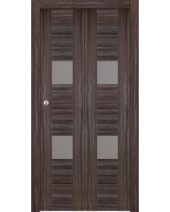 Vita Vetro Gray Oak Bi-folding doors