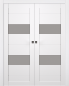 Vita Vetro Snow White Double pocket doors
