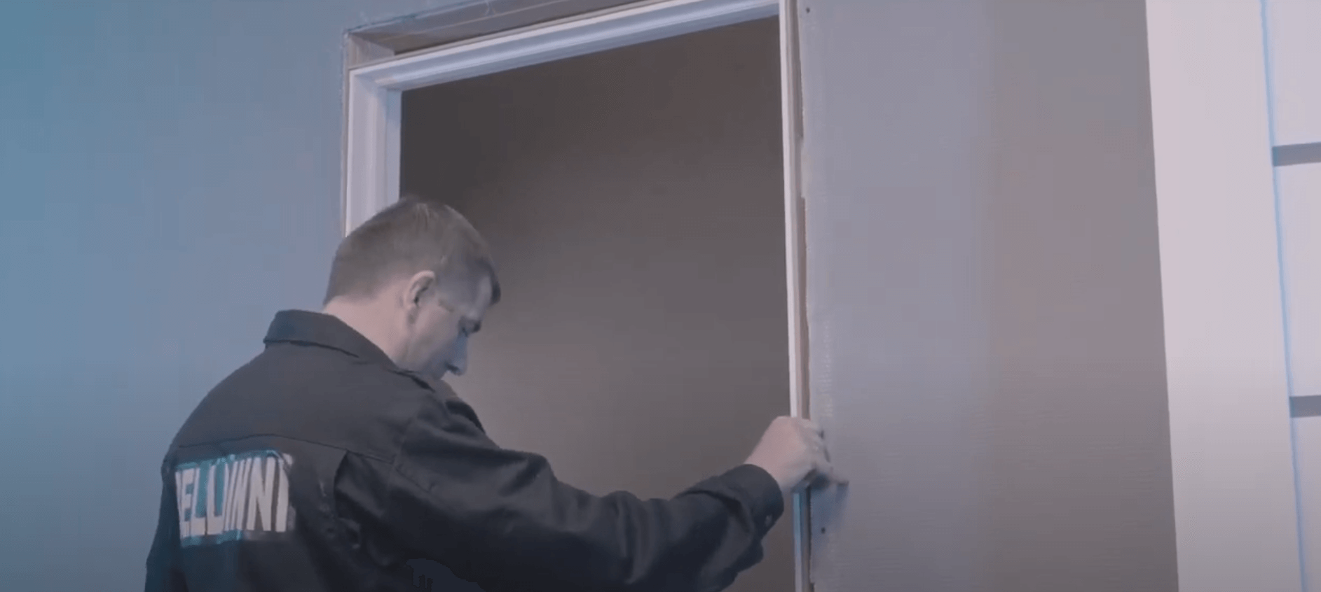 Door frame mounting