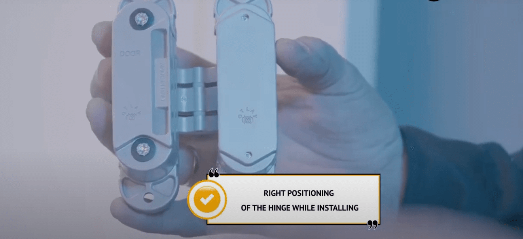 Concealed hinges mounting