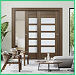 Bypass Closet Doors Avon 07-07 PECAN NUTWOOD thumbnail 1