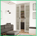 Pocket Closet Doors AVON 4 LITE RIBEIRA ASH thumbnail 1